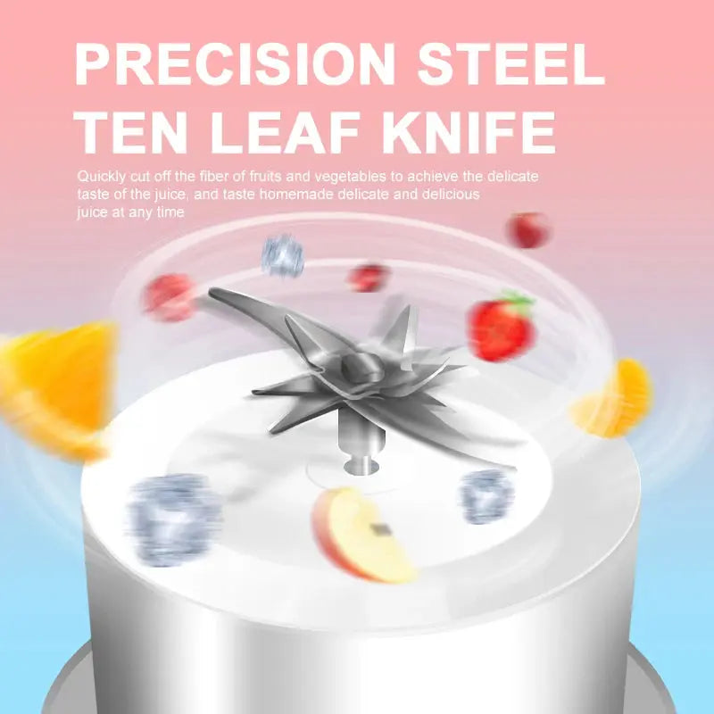 Portable Blender 1000ML – USB Rechargeable Juicer Cup for Smoothies