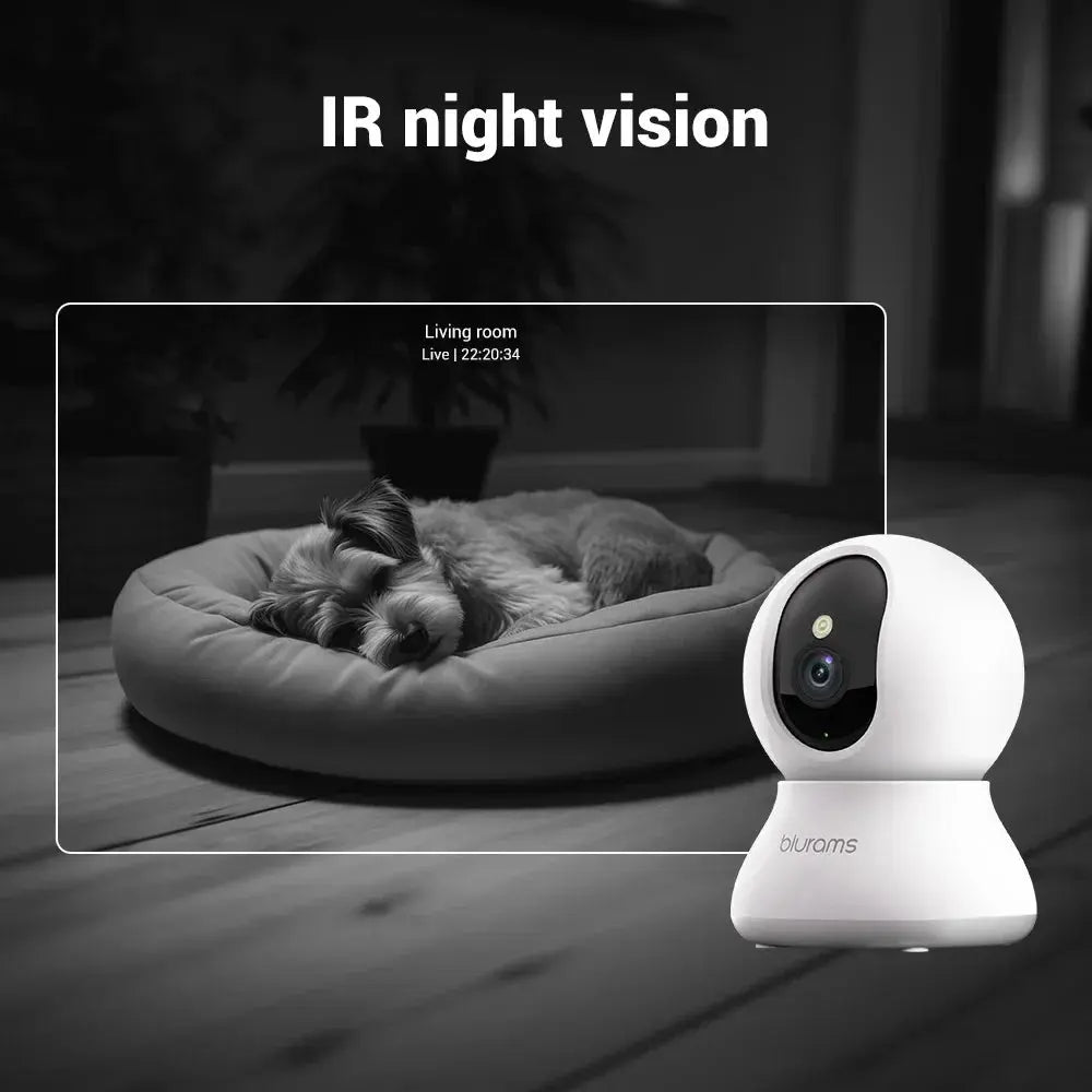 Blurams 2K Indoor Security Camera – Home Camera for Pets & Elderly with One-Touch Call, A31S-2Pc