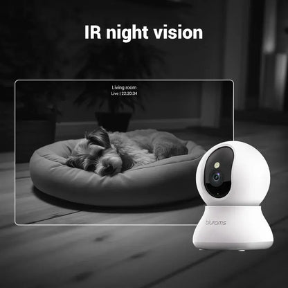 Blurams 2K Indoor Security Camera – Home Camera for Pets & Elderly with One-Touch Call, A31S-2Pc