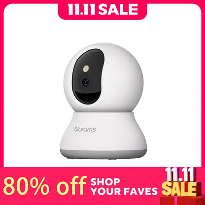 Blurams 2K Indoor Security Camera – Home Camera for Pets & Elderly with One-Touch Call, A31S-2Pc